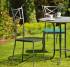 Gartenmöbel Algarve, Gartentisch aus Metall mit Platte aus Streckmetall