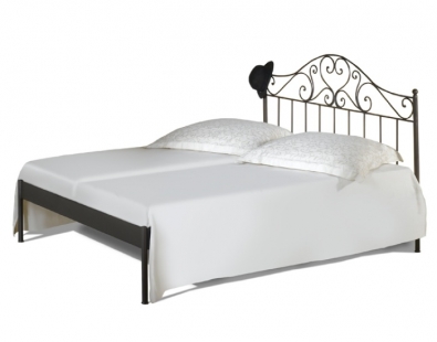 Bett aus Schmiedeeisen Malaga, Variante Kanapee