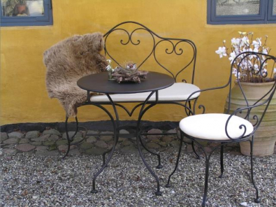 Gartentisch Montpelier mit Blechplatte
